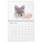 Aquarell-Tier-Kalender Kalender (Feb 2027)