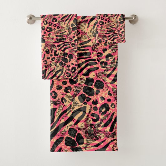 Aquarell Tiersafari Badhandtuch Set (Insitu)