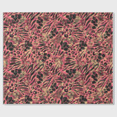 Aquarell Tiersafari Geschenkpapier (Flach)