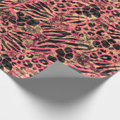 Aquarell Tiersafari Geschenkpapier (Ecke)