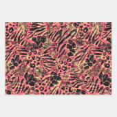 Aquarell Tiersafari Geschenkpapier Set (Vorderseite 2)