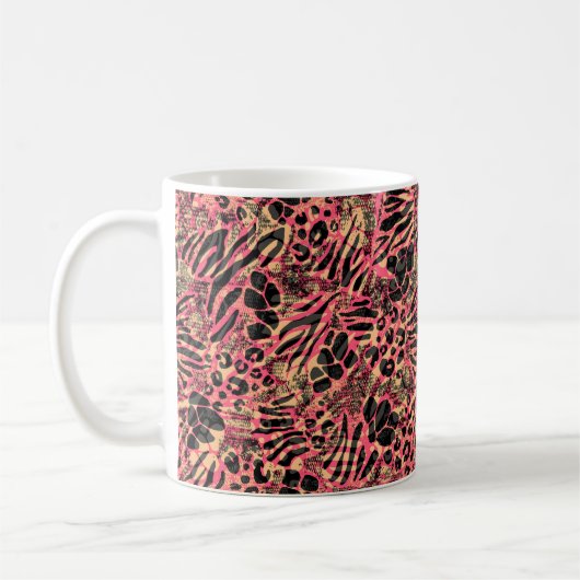 Aquarell Tiersafari Kaffeetasse (Links)