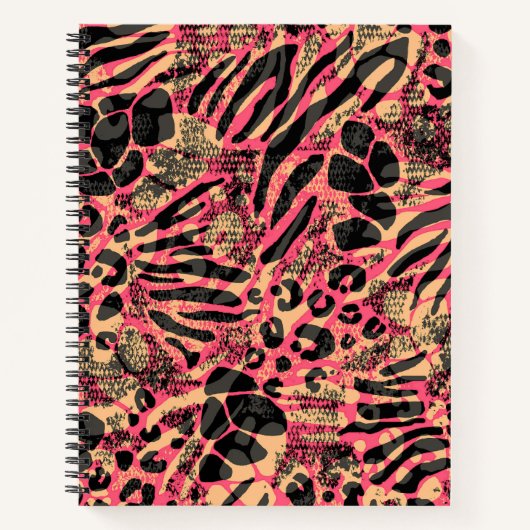 Aquarell Tiersafari Notizblock (Vorderseite)