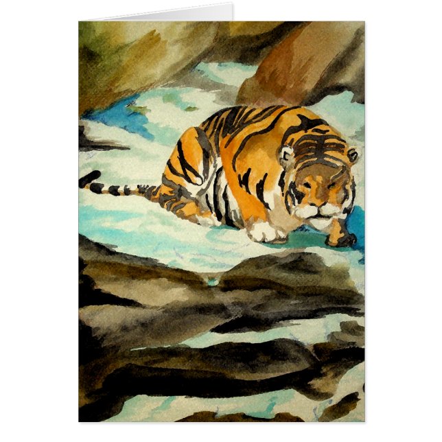 Aquarell-Tiger (Vorne)