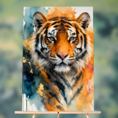 Aquarell-Tiger-Acryl-Schild Acrylschild (Neutral)