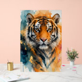 Aquarell-Tiger-Acryl-Schild Acrylschild (Hochzeit)