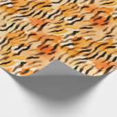 Aquarell-Tigerstreifen Geschenkpapier (Ecke)