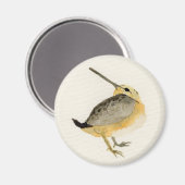 Aquarell Timberdoodle Malerei Magnet (Vorderseite/Rückseite)