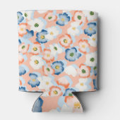 Aquarell Tinte Blume: Vintages Muster Dosenkühler (Rückseite)