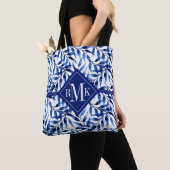 Aquarell-Tinten-Muster des Monogramm-| Tasche (Von Nahem)
