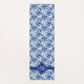 Aquarell-Tinten-Muster des Monogramm-| Yogamatte (Vorderseite)