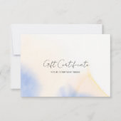 Aquarell-Tinten-QR-Code-Geschenkgutschein (Vorderseite)
