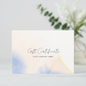 Aquarell-Tinten-QR-Code-Geschenkgutschein (Stehend Vorderseite)