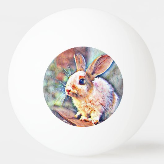 Aquarell Tischtennisball (Vorderseite)