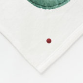 Aquarell Titmouse Christmas Design Fleecedecke (Ecke)