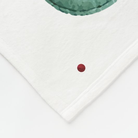 Aquarell Titmouse Christmas Design Fleecedecke (Ecke)