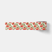 Aquarell-Tomatenmuster Satinband (Vorderseite)