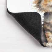 Aquarell Tortoise Muschel Kitten Mousepad (Ecke)