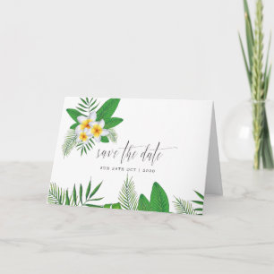 Aquarell-Tropische-Strandhochzeit-Save-the-Date Karte