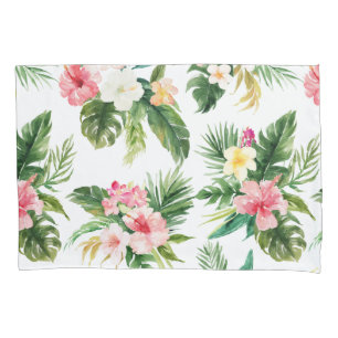 Aquarell-tropischer Blumenmuster-Kissen-Kasten Kissenbezug
