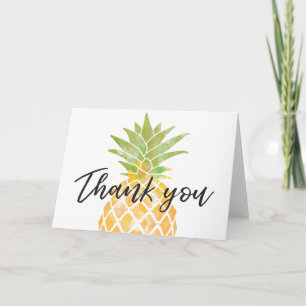 Aquarell-Tropisches-Ananas-Dankeschön Dankeskarte