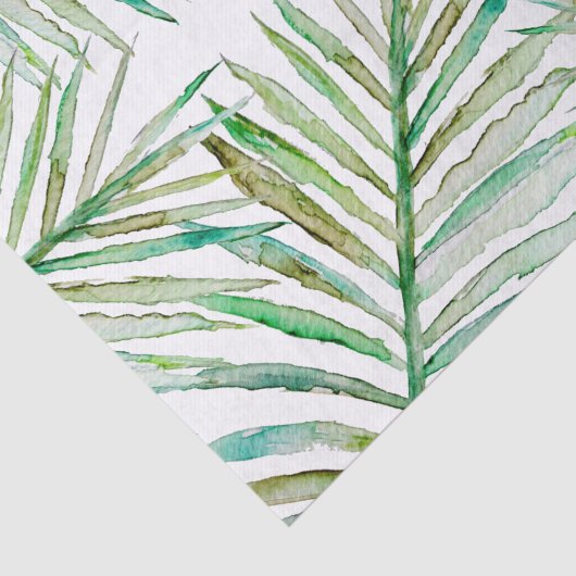 Aquarell-tropisches Palmblatt Seidenpapier (Ausschnitt)