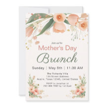 Aquarell-Tulpe Einladung zum Muttertagsbrunch
