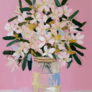 Aquarell Tulpen Muttertagskarte Vase Feiertagskarte