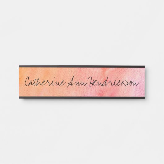 Aquarell Türschild (Vorderseite )