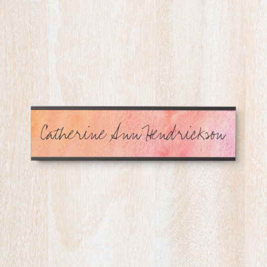 Aquarell Türschild (Vorderseite )