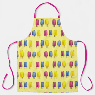 Aquarell Twin Pop Popsicles Ice Lollies Lolollies Schürze