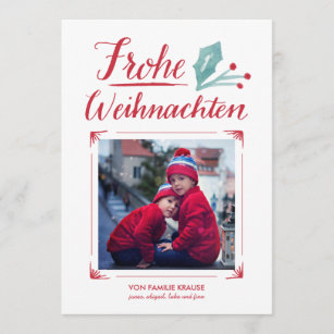 Aquarell Weihnachten Karten Zazzle De