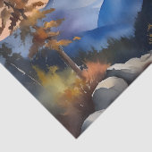 Aquarell über schneebedeckte Berge Seidenpapier (Ausschnitt)