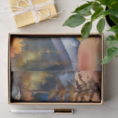 Aquarell über schneebedeckte Berge Seidenpapier (Geschenk)