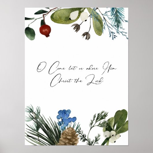 Aquarell, um uns lassen, um ihn zu bewundern poster (Vorne)