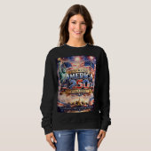 Aquarell Unabhängigkeitstag Sweatshirt (Vorne ganz)