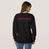 Aquarell Unabhängigkeitstag Sweatshirt (Schwarz voll)