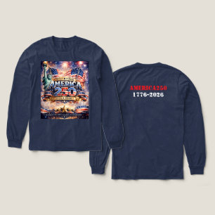 Aquarell Unabhängigkeitstag Tri-Blend Shirt