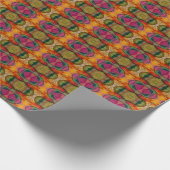 Aquarell und Abstrakte Ausdruckskunst Geschenkpapier (Ecke)