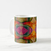 Aquarell und Abstrakte Ausdruckskunst Kaffeetasse (Vorderseite Links)