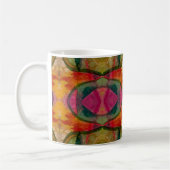 Aquarell und Abstrakte Ausdruckskunst Kaffeetasse (Links)