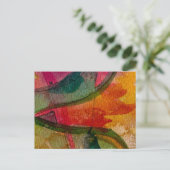 Aquarell und Abstrakte Ausdruckskunst Postkarte (Stehend Vorderseite)