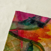 Aquarell und Abstrakte Ausdruckskunst Strandtuch (Beispiel)