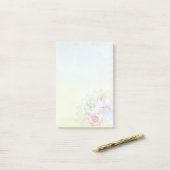 Aquarell und Blume Post-it Klebezettel (Auf Schreibtisch)