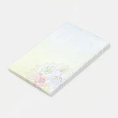 Aquarell und Blume Post-it Klebezettel (angewinkelt)