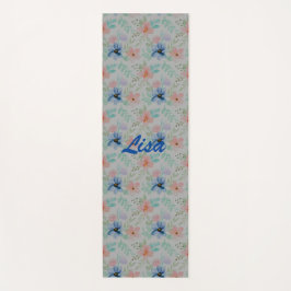 Aquarell und Blume  Yogamatte