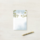 Aquarell und Foliage Post-it Klebezettel (Auf Schreibtisch)