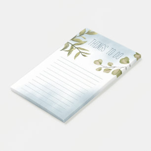 Aquarell und Foliage Post-it Klebezettel