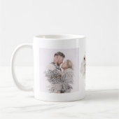 Aquarell und Gold | Zwei Foto Letter K Monogram Kaffeetasse (Links)