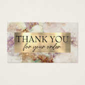 Aquarell und Goldfolie dank Discount-Karte (Vorderseite)